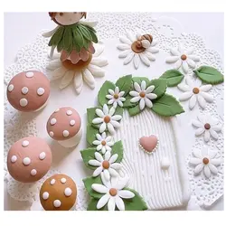 کاتر فشاری شیرینی پزی مدل گل مینا مجموعه 4 عددی