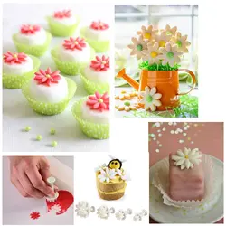 کاتر فشاری شیرینی پزی مدل گل مینا مجموعه 4 عددی