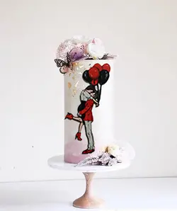 تاپر و ابزار تزیین کیک بهگز مدل عشق ابدی