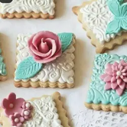 کاتر دو طرفه شیرینی پزی بهگز مدل مربع مجموعه 5 عددی