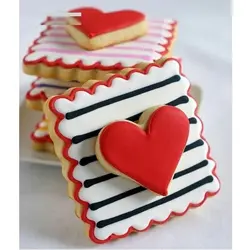 کاتر دو طرفه شیرینی پزی بهگز مدل مربع مجموعه 5 عددی