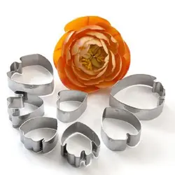 ست کاتر و وینر فوندانت بهگز مدل گل رز مجموعه 9 عددی