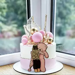 ابزار و تاپر تزیین کیک بهگز مدل عروسک تدی