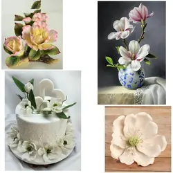 ست کاتر و وینر فوندانت بهگز مدل گل مگنولیا مجموعه 8 عددی