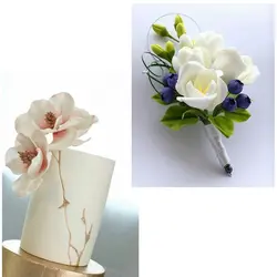 ست کاتر و وینر فوندانت بهگز مدل گل مگنولیا مجموعه 8 عددی