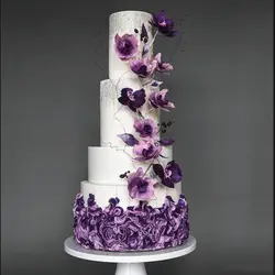 ست کاتر و وینر فوندانت بهگز مدل گل ارکیده مجموعه 8 عددی