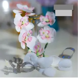 ست کاتر و وینر فوندانت بهگز مدل گل ارکیده مجموعه 8 عددی