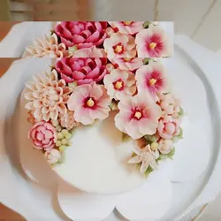 ست کاتر و وینر فوندانت بهگز مدل گل ختمی مجموعه 6 عددی