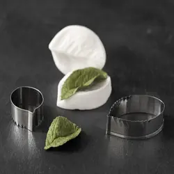 کاتر و وینر فوندانت بهگز مدل برگ گل رز مجموعه 4 عددی