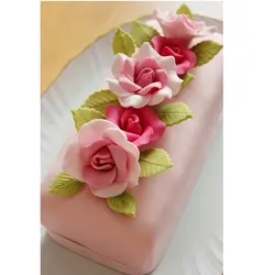 کاتر و وینر فوندانت بهگز مدل برگ گل رز مجموعه 4 عددی