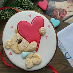 کاتر شیرینی پزی بهگز مدل خرس قلبی