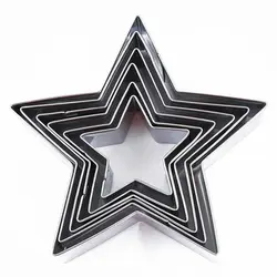 کاتر شیرینی پزی مدل ستاره مجموعه 6 عددی