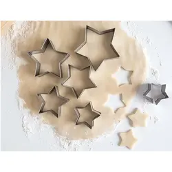 کاتر شیرینی پزی مدل ستاره مجموعه 6 عددی