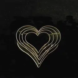 کاتر و قالب شیرینی پزی بهگز مدل قلب نوک تیز مجموعه 4 عددی