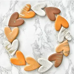 کاتر و قالب شیرینی پزی بهگز مدل قلب نوک تیز مجموعه 4 عددی