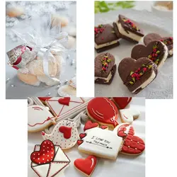 کاتر و قالب شیرینی پزی بهگز مدل قلب نوک تیز مجموعه 4 عددی