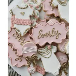 کاتر شیرینی پزی و کوکی بهگز مدل حاشیه و رامپر مجموعه 2 عددی