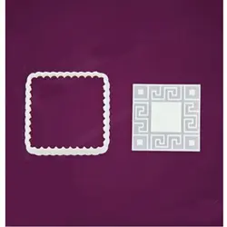 مهر و کاتر شیرینی پزی بهگز مدل کتیبه مجموعه 2 عددی