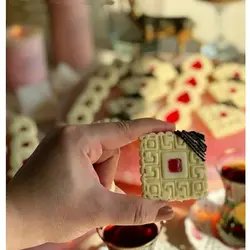 مهر و کاتر شیرینی پزی بهگز مدل کتیبه مجموعه 2 عددی