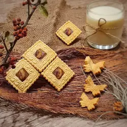 مهر و کاتر شیرینی پزی بهگز مدل کتیبه مجموعه 2 عددی