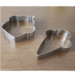 کاتر شیرینی پزی و کوکی بهگز مدل کیک بستنی مجموعه 2 عددی