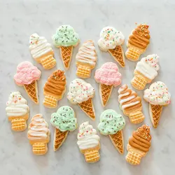 کاتر شیرینی پزی و کوکی بهگز مدل کیک بستنی مجموعه 2 عددی