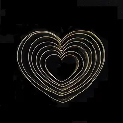 کاتر و قالب شیرینی پزی بهگز مدل قلب مجموعه 7 عددی