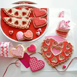 کاتر و قالب شیرینی پزی بهگز مدل قلب مجموعه 7 عددی