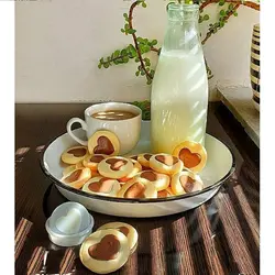 مهر و کاتر شیرینی پزی بهگز مدل قلبی مجموعه 2 عددی