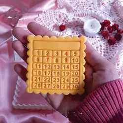 کاتر شیرینی پزی و پانچ بهگز طرح تقویم عددی مجموعه 2 عددی