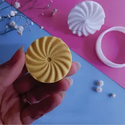 کاتر شیرینی پزی بهگز طرح شیرینی فرفره ای مجموعه 2 عددی