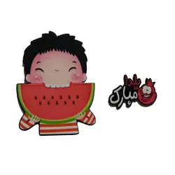 تاپر تزیین کیک به گز مدل شب یلدای من