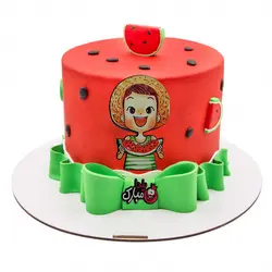 تاپر تزیین کیک به گز مدل یلدایی