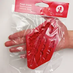 مولد و قالب فوندانت سورنا طرح حاشیه گل و پاپیون کد 905