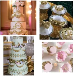 مولد و قالب فوندانت سورنا طرح حاشیه گل و پاپیون کد 905