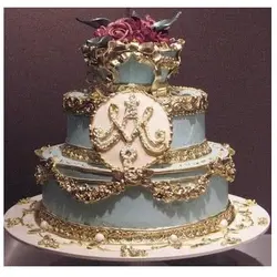 مولد و قالب فوندانت سورنا طرح حاشیه گل و پاپیون کد 905