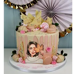 تاپر تزیین کیک بهگز مدل دختر پاییزان