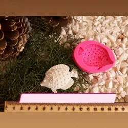 مولد و قالب فوندانت بهگز مدل ماهی آکواریوم مجموعه 2 عددی کد 1182