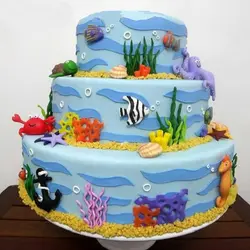 مولد و قالب فوندانت بهگز مدل ماهی آکواریوم مجموعه 2 عددی کد 1182