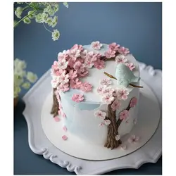 وینر و قالب فوندانت بهگز مدل شکوفه پنج پر گرد به همراه کاتر شیرینی پزی