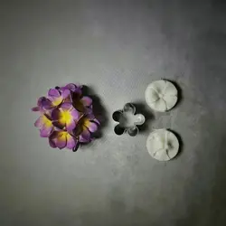 وینر و قالب فوندانت بهگز مدل شکوفه پنج پر گرد به همراه کاتر شیرینی پزی