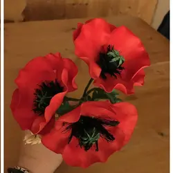 ست وینر و کاتر بهگز مدل گل شقایق مجموعه 3 عددی