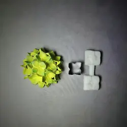 ست کاتر وینر و قالب سیلیکونی بهگز مدل شکوفه چهار پر مجموعه 2 عددی