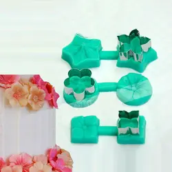 ست کاتر وینر و قالب سیلیکونی بهگز مدل شکوفه چهار پر مجموعه 2 عددی