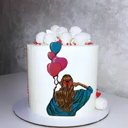 تاپر تزیین کیک بهگز مدل دختر آفتاب
