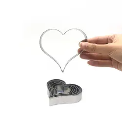 کاتر شیرینی پزی بهگز مدل Hearts مجموعه 7 عددی