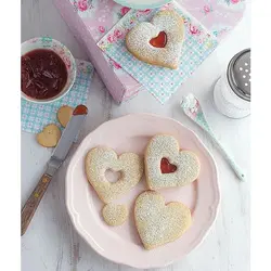 کاتر شیرینی پزی بهگز مدل Hearts مجموعه 7 عددی