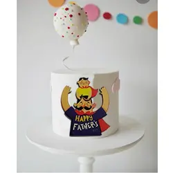 تاپر تزیین کیک بهگز مدل پدر پهلوان