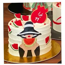 تاپر تزیین کیک بهگز مدل یلدا