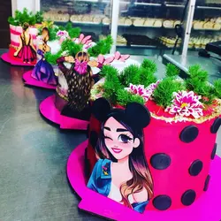 تاپر تزیین کیک بهگز مدل دختر میکی موسی